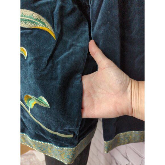 Jessica Holbrook QVC Small Easycare Embroidered Floral Jacket New - Picture 7 of 11